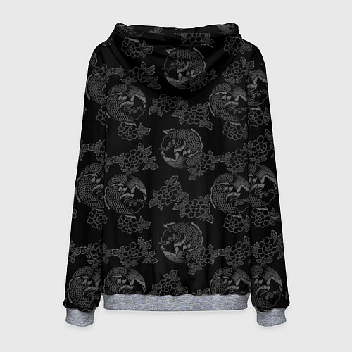 Мужская толстовка Питбуль якудза / 3D-Меланж – фото 2