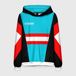 Толстовка-худи мужская FIRM спортик 80е, цвет: 3D-белый