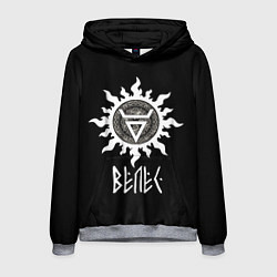 Толстовка-худи мужская Славянский символ велеса, цвет: 3D-меланж