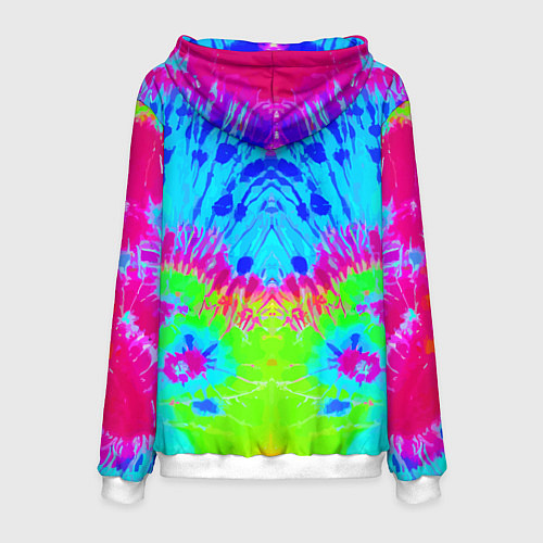 Мужская толстовка Tie-Dye abstraction / 3D-Белый – фото 2