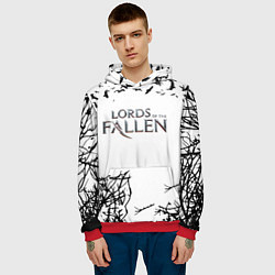 Толстовка-худи мужская Lords of the Fallen dark rpg, цвет: 3D-красный — фото 2