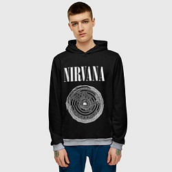 Толстовка-худи мужская Nirvana Inferno, цвет: 3D-меланж — фото 2