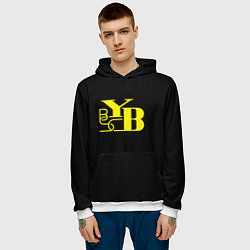 Толстовка-худи мужская Young Boys fc club, цвет: 3D-белый — фото 2