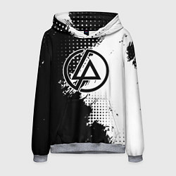 Мужская толстовка Linkin park - черно-белая абстракция