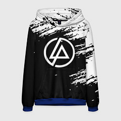 Толстовка-худи мужская Linkin Park - black and white, цвет: 3D-синий