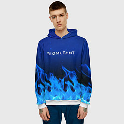Толстовка-худи мужская Biomutant fire, цвет: 3D-белый — фото 2