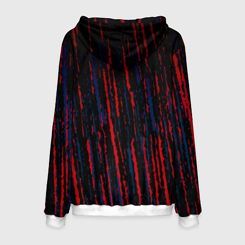 Мужская толстовка Алиса краски рок текстура / 3D-Белый – фото 2