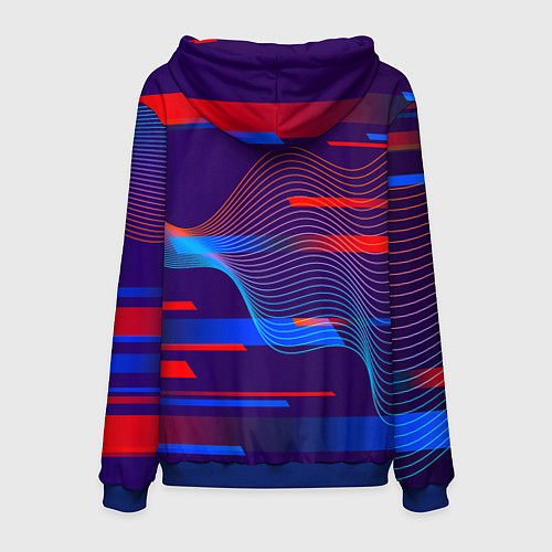 Мужская толстовка Abstraction colored / 3D-Синий – фото 2