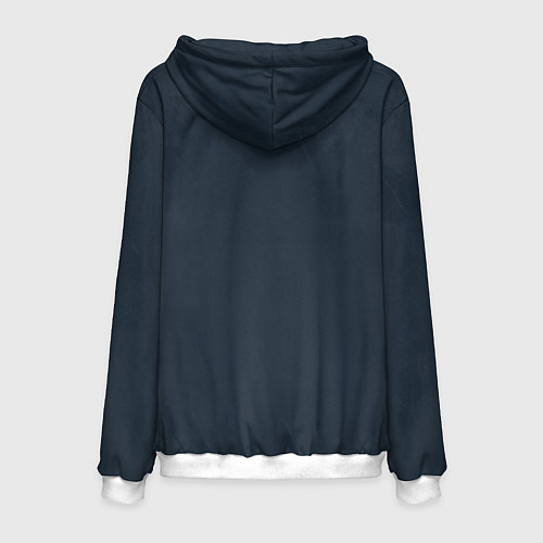 Мужская толстовка Винтажный постер космос титан ракета / 3D-Белый – фото 2