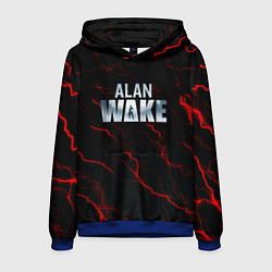 Толстовка-худи мужская Alan Wake dark strom, цвет: 3D-синий