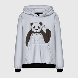 Мужская толстовка Panda love art