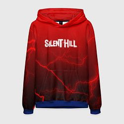 Толстовка-худи мужская Silent Hill storm abstraction, цвет: 3D-синий