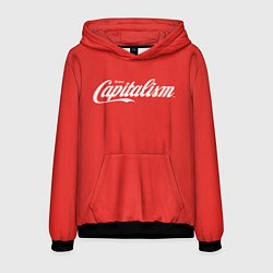 Толстовка-худи мужская Enjoy capitalism, цвет: 3D-черный