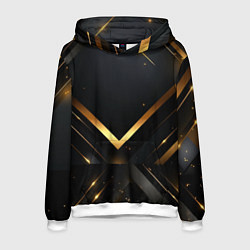 Мужская толстовка Gold luxury black abstract