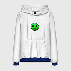 Толстовка-худи мужская Геометри Даш смайлик, цвет: 3D-синий