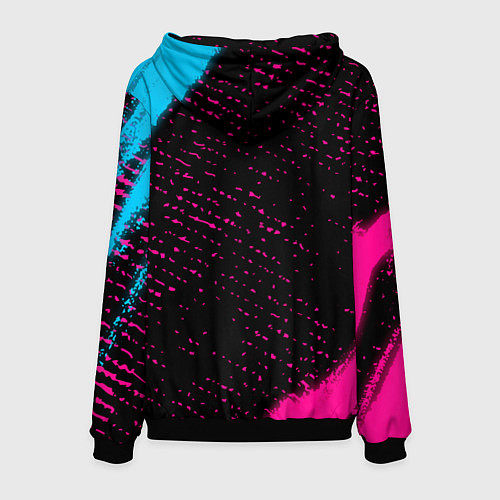 Мужская толстовка Palworld - neon gradient / 3D-Черный – фото 2