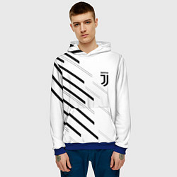 Толстовка-худи мужская Juventus sport geometry, цвет: 3D-синий — фото 2