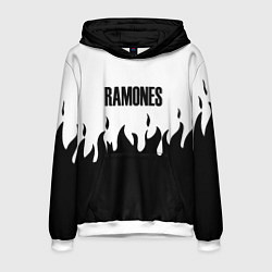 Мужская толстовка Ramones fire black rock