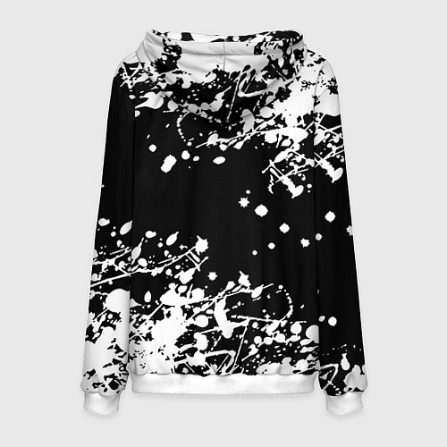 Мужская толстовка Tekken 8 брызги белых красок / 3D-Белый – фото 2