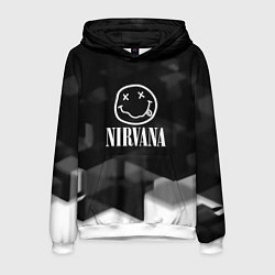 Мужская толстовка Nirvana текстура рок