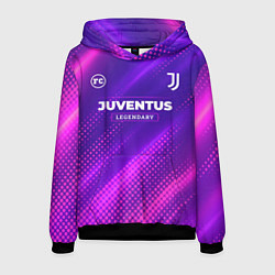 Толстовка-худи мужская Juventus legendary sport grunge, цвет: 3D-черный
