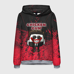 Мужская толстовка Chicken gun clown