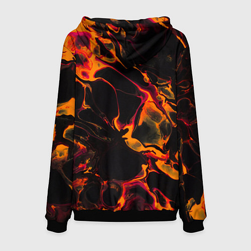 Мужская толстовка Bring Me the Horizon red lava / 3D-Черный – фото 2