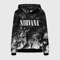 Толстовка-худи мужская Nirvana black graphite, цвет: 3D-черный