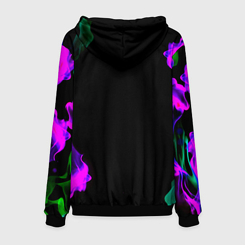 Мужская толстовка Tekken огненный дым текстура / 3D-Черный – фото 2