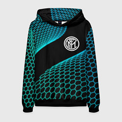 Толстовка-худи мужская Inter football net, цвет: 3D-черный