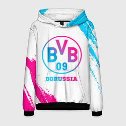 Толстовка-худи мужская Borussia neon gradient style, цвет: 3D-черный