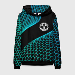 Толстовка-худи мужская Manchester United football net, цвет: 3D-черный