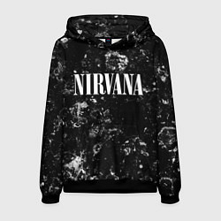 Толстовка-худи мужская Nirvana black ice, цвет: 3D-черный