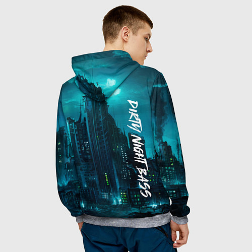 Мужская толстовка Dnb night / 3D-Меланж – фото 4