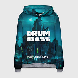 Толстовка-худи мужская Dnb night, цвет: 3D-меланж