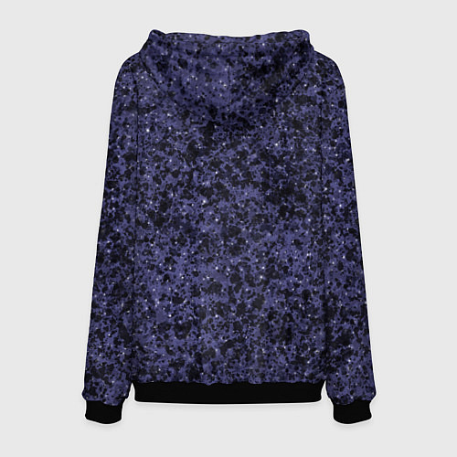 Мужская толстовка Абстракция брызги фиолетовый / 3D-Черный – фото 2