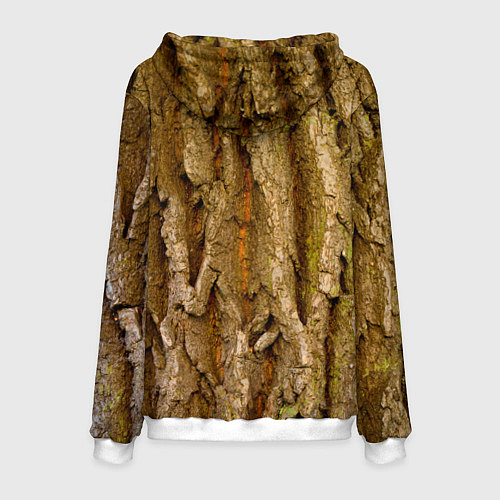 Мужская толстовка Кора дерева текстура / 3D-Белый – фото 2