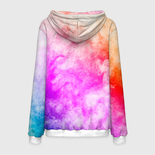 Мужская толстовка Colorful smoke 1 / 3D-Белый – фото 2