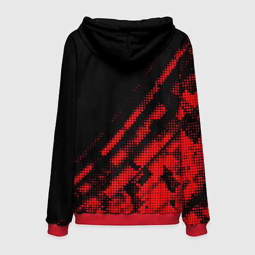 Мужская толстовка Bayer 04 sport grunge / 3D-Красный – фото 2