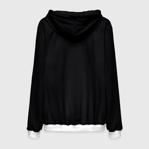 Мужская толстовка Глаз черной пантеры на черном фоне / 3D-Белый – фото 2