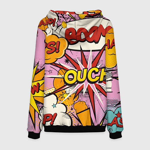 Мужская толстовка Oops-boom: комикс бум / 3D-Черный – фото 2