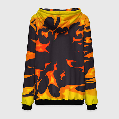 Мужская толстовка Deep Purple рок панда и огонь / 3D-Черный – фото 2