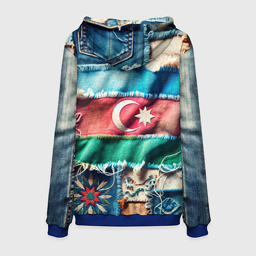 Мужская толстовка Пэчворк джинсы в Азербайджане / 3D-Синий – фото 2
