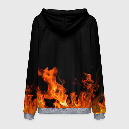 Мужская толстовка Яков огонь мужик / 3D-Меланж – фото 2