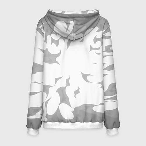 Мужская толстовка The Offspring рок панда на светлом фоне / 3D-Белый – фото 2