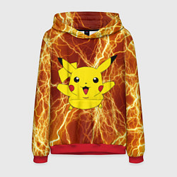 Мужская толстовка Pikachu yellow lightning