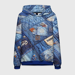 Мужская толстовка Vanguard jeans patchwork - ai art