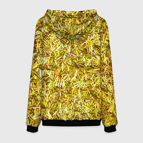 Мужская толстовка Золотые ленточки / 3D-Черный – фото 2