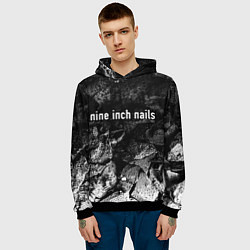 Толстовка-худи мужская Nine Inch Nails black graphite, цвет: 3D-черный — фото 2