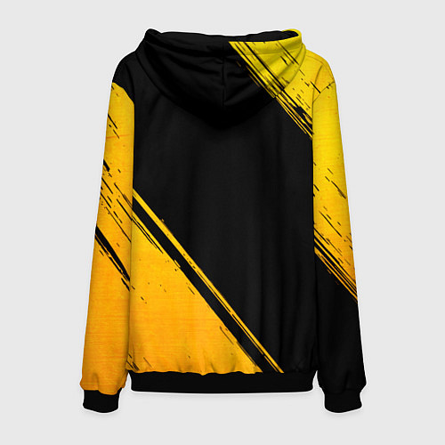 Мужская толстовка Monaco - gold gradient вертикально / 3D-Черный – фото 2